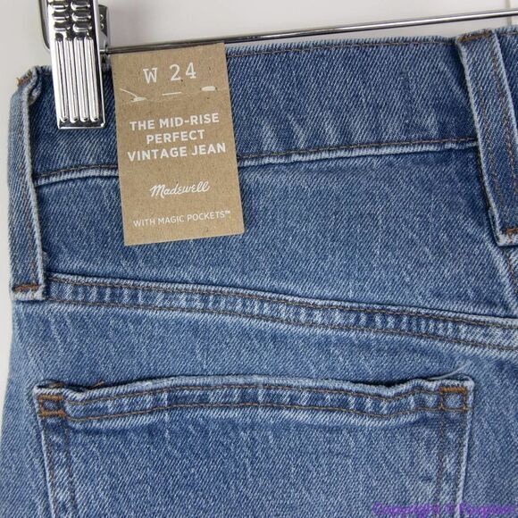 NEW Madewell The Mid-Rise Perfect Vintage Jean in Enmore Wash, 24 - Picture 15 of 16